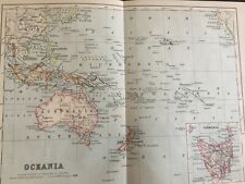 Antique map oceania for sale  TORRINGTON