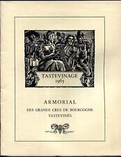 Vins tastevinage 1965.armorial d'occasion  Dijon