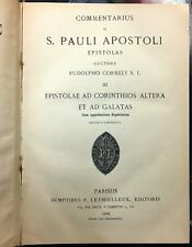 Cornely commentarius pauli usato  Napoli