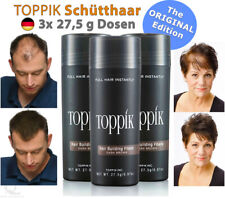 3x TOPPIK Hair Building Fibers Streuhaar Schütthaar • DUNKELBRAUN, DARK BROWN na sprzedaż  Wysyłka do Poland