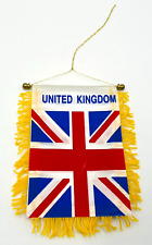 Mini bandeira do Reino Unido 4" x 5" janela banner vintage colecionável comprar usado  Enviando para Brazil