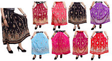 Saias longas femininas indianas multi tie dye ioga com lantejoulas e vassoura cigana comprar usado  Enviando para Brazil