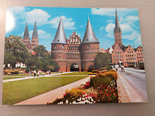 Usado, Postal Lübeck St. Marien Holstentor St. Petri 27.08.1985 gel_9 segunda mano  Embacar hacia Argentina
