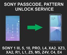 Sony Xperia Senha, Serviço de Desbloqueio de Pin, XZ, XL, Z3, Z5, L3, Ultra, Dual, C5 M5 comprar usado  Enviando para Brazil