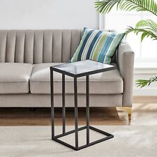C-Shaped Sofa Side Table Coffee Laptop End Table for Living Room Leaf Pattern for sale  Shipping to South Africa