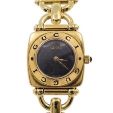 Usado, Reloj Gucci 6400L cuarzo 21 mm para mujer esfera negra hecho en Suiza cojín vintage segunda mano  Embacar hacia Argentina