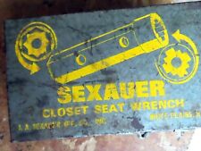 J.A. SEXAUER Closet Seat Wrench Box for sale  Shipping to South Africa