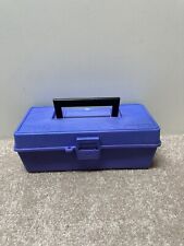 Purple Fishing Tackle Box, used for sale  Shipping to South Africa