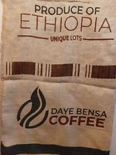 Coffee Bean Burlap Jute Bag Sack 29 x 40  Ethiopia Daye Bensa Africa for sale  Shipping to South Africa