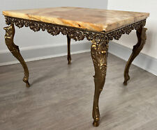 Tisch Couchtisch Marmortisch Beistelltisch coffee table Barockstil Messing Onyx, usado comprar usado  Enviando para Brazil