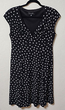 Vestido feminino Black Label by Evan silicone bolinhas sem mangas gola V tamanho 12 comprar usado  Enviando para Brazil