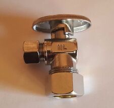 100) 5/8" OD X 3/8" OD 1/4 TURN COMPRESSION ANGLE STOP VALVE FULL PORT LEAD FREE for sale  Shipping to South Africa