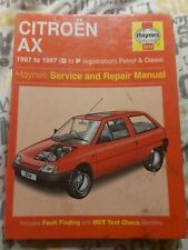 Haynes workshop manual for sale  SIDMOUTH