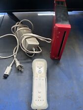Red Wii Console With Power Cord And Remote. Working Tested for sale  Shipping to South Africa