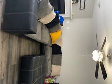 Gray sectional leather for sale  Woodbridge