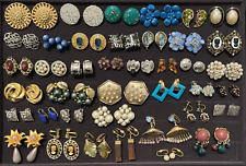 40pr VINTAGE EARRINGS JEWELRY LOT CLIP ON SCREWBACK GREAT VARIETY CAMEO ALL WEAR for sale  Shipping to South Africa