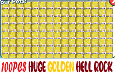 100pcs GOLDEN Huge Hell Rock SUPER CHEAP pet simulator x roblox, used for sale  Canada