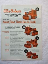 Folleto de equipos de construcción de minas Allis-Chalmers tractores motonificadoras, usado segunda mano  Embacar hacia Argentina