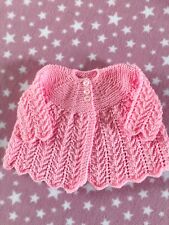 Hand knitted pink for sale  Shipping to Ireland