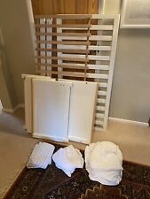 White wooden cot for sale  DUNMOW