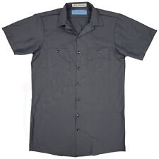 Camisa de trabalho Cintas Comfort Flex micro padrão 935-33 botão para cima carvão preta média comprar usado  Enviando para Brazil
