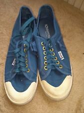 Superga blue plimsols size 6 vegan comfy holidays for sale  Shipping to South Africa