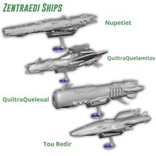 4 kits de modelos de navios Zentraedi Macross Robotech Fleet Battles guerra espacial faça você mesmo comprar usado  Enviando para Brazil