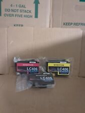 3PK LC406 Ink Cartridges  Generic  Yellow Magenta Black, used for sale  Shipping to South Africa