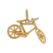 Berloque de bicicleta ouro amarelo - Movimentos de transporte esportivo ciclista 18k comprar usado  Enviando para Brazil