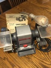 Vintage Craftsman 397-19440 Heavy Duty Commercial Bench Grinder 1/2hp 7" for sale  Shipping to Canada