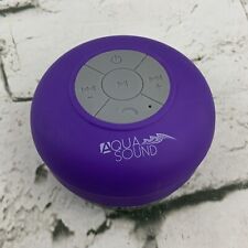 Used, Aqua Sound Shower Bluetooth Speaker Purple Suction Cup Tested Works for sale  Shipping to South Africa