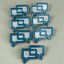 Lote de 7 pinos de lapela ícone de caixa de bate-papo comunicação empresarial com clientes comprar usado  Enviando para Brazil