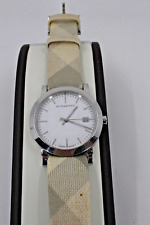 Usado, Relógio feminino Burberry xadrez fumê redondo modelo BU1798 aço inoxidável 38 mm comprar usado  Enviando para Brazil