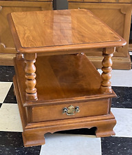 solid end table wood maple for sale  New Port Richey