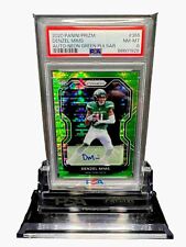 2020 Panini Prizm Neon Green Pulsar Denzil Mims Rookie AUTO RC PSA 8 Steelers for sale  Shipping to South Africa