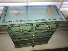 Hand decoupaged chest for sale  PURLEY