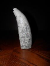 Scrimshaw whale tooth for sale  Normal