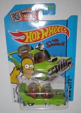 Usado, 2014 Hot Wheels Los Simpson Homero en verde HW City #58/250 K46 como nuevo en tarjeta segunda mano  Embacar hacia Mexico