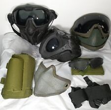Lote misto de óculos de paintball táticos Airsoft máscara viseira óculos de proteção comprar usado  Enviando para Brazil