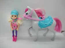 BARBIE Mattel Abrazos 'N Horses Chelsea Niña y Pony Caballo Set segunda mano  Embacar hacia Mexico
