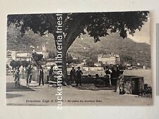 Usado, cartolina GRAVEDONA COMO LAGO OMBRA DELL'OLMO animata 1900 bicicletta segunda mano  Embacar hacia Argentina