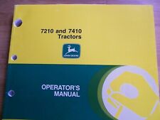 Orig. JOHN DEERE Operator Manual * 7210 & 7410 Tractors, Very Clean, Great Shape for sale  Markesan