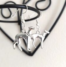 Greyhound earrings whippet for sale  ILKESTON