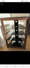 black glass hi fi stand for sale  CORBY