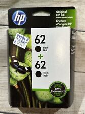 NOS HP 62 Black Ink ( 2 Cartridges )  Twin Pack  Expired 11/2019 Tub10 for sale  Shipping to South Africa