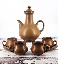Sundo Korean Tea Ceremony Set Teapot 4 Cups 2 Saucers Stoneware MCM Satin Glaze for sale  Shipping to South Africa