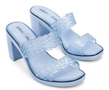 Usado, Modelo Melissa Feminino + Jason Wu 100% Vegano Salto Chinelo Azul Transparente 10 comprar usado  Enviando para Brazil