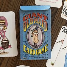 Vintage 1975 Whitman Giant Old Maid Card Game 4841 COMPLETE Rare Jumbo Set & Box for sale  Edmond