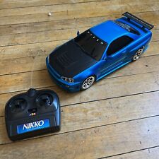 Nikko Skyline R34 Nissan Fast & Furious Remote Control RC Drift Car TESTED WORKS for sale  Shipping to South Africa