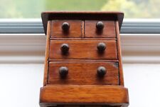 CHARMING OAK VICTORIAN C 1890 SMALL 4 DRAWER CHEST OF DRAWERS TRAVELING SALESMAN for sale  Shipping to South Africa